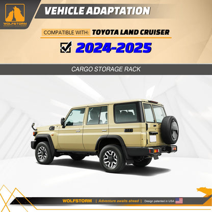 Rear Window Storage Molle Panel and Storage Bracket for Toyota Land Cruiser 2024-2026