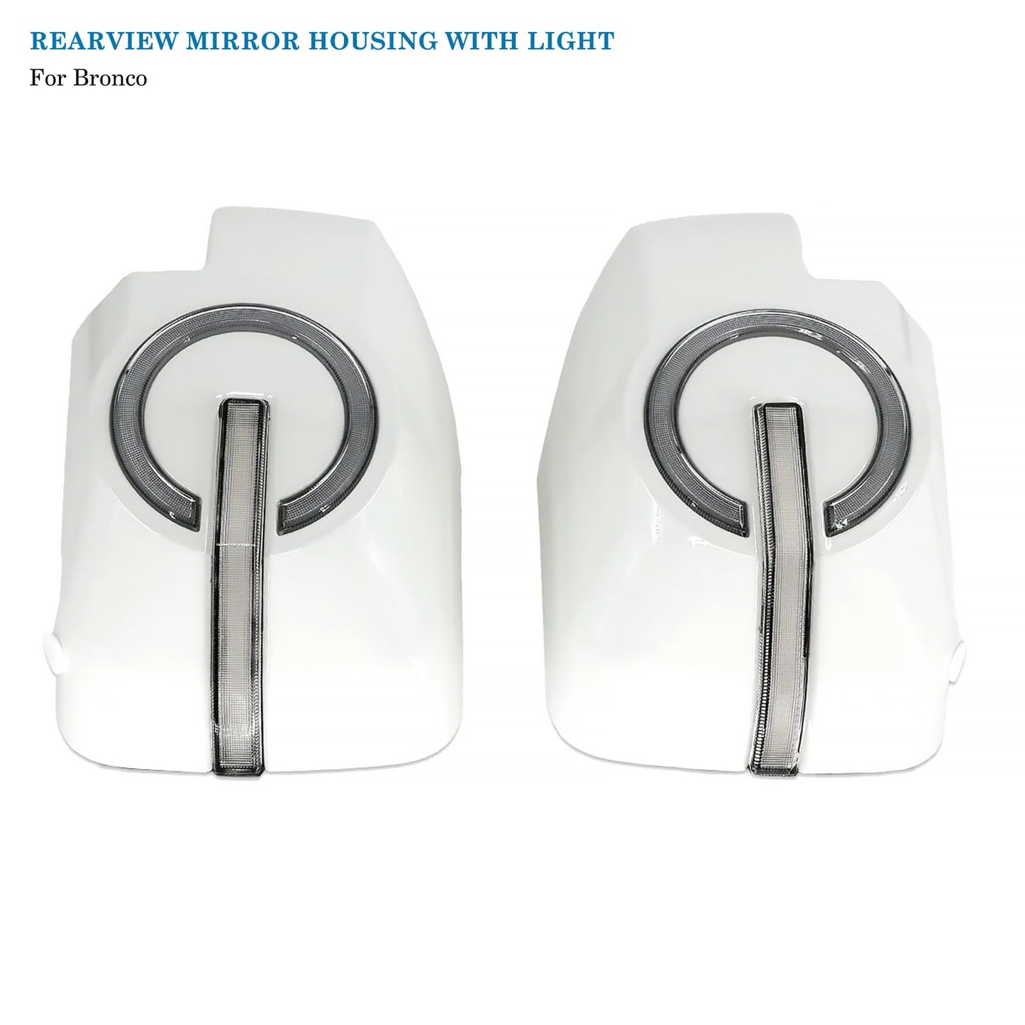 Rearview Mirror Cover Compatible with 2021-2023 Bronco 2/4 Door (Not Sport)