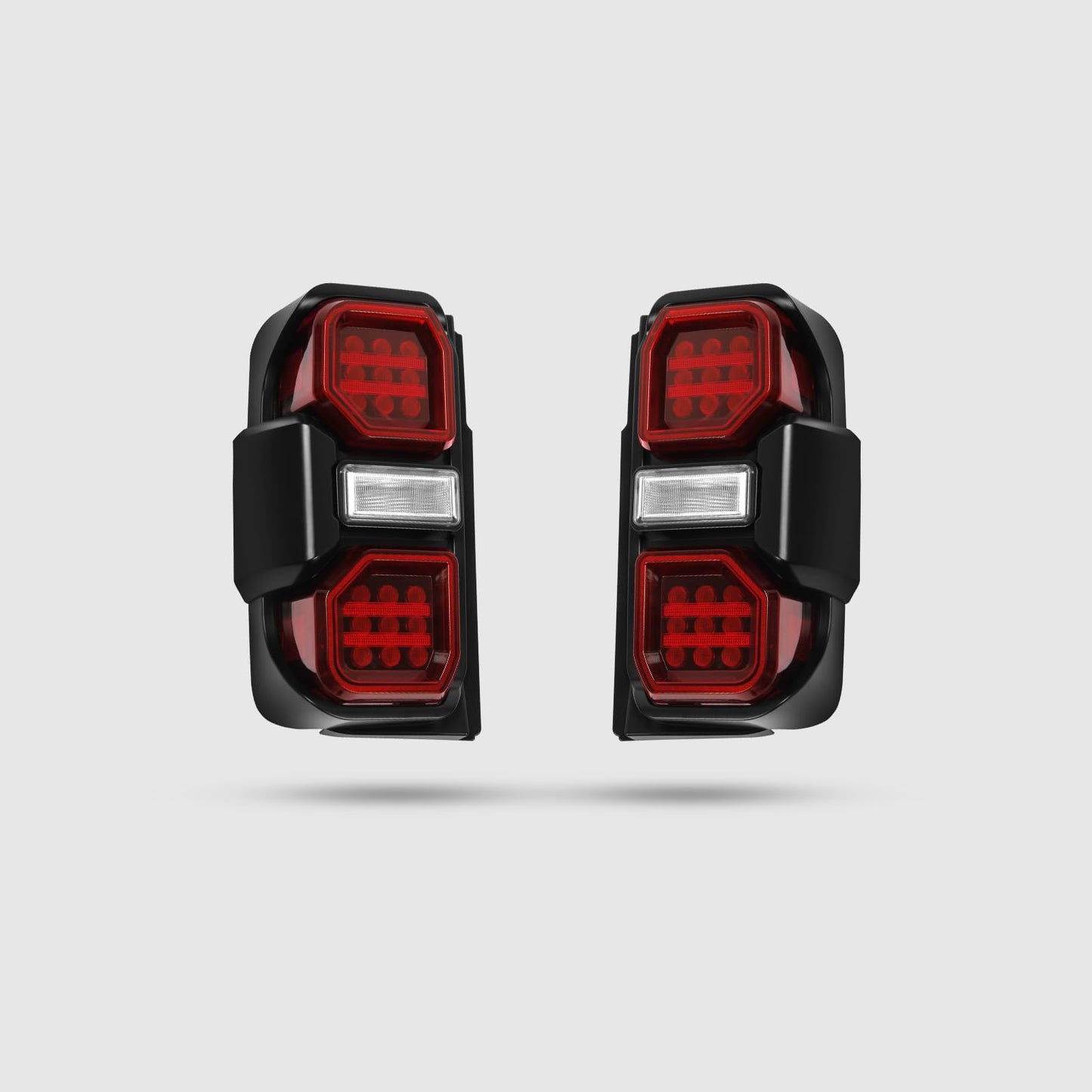 A Pair LED Red Lens Taillights For Ford Bronco 2021-2025 - OMOTOR