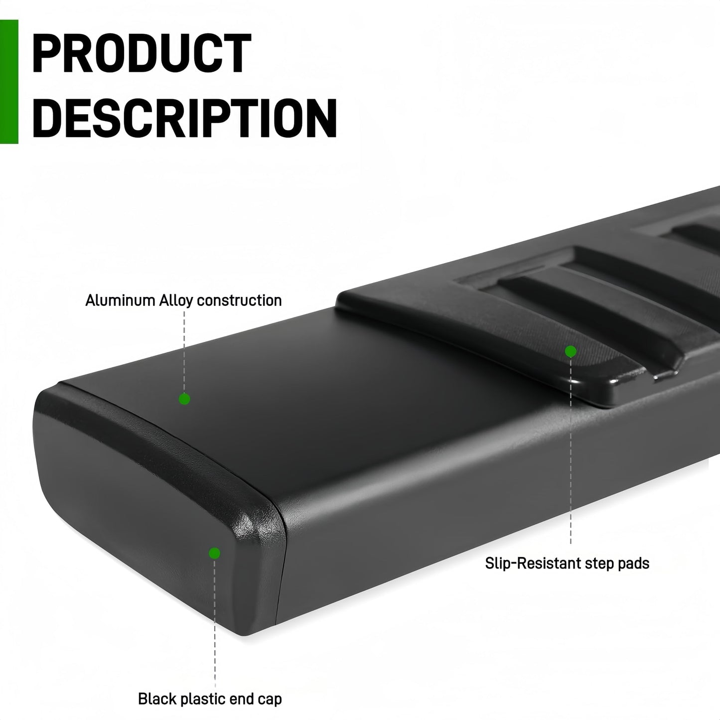 Running Boards For 2015-2026 Ford F-150 Super Crew Cab and 2017-2026 Ford F250 F350 Super Duty Crew Cab (For Vehicles with 4 Full Size Doors)