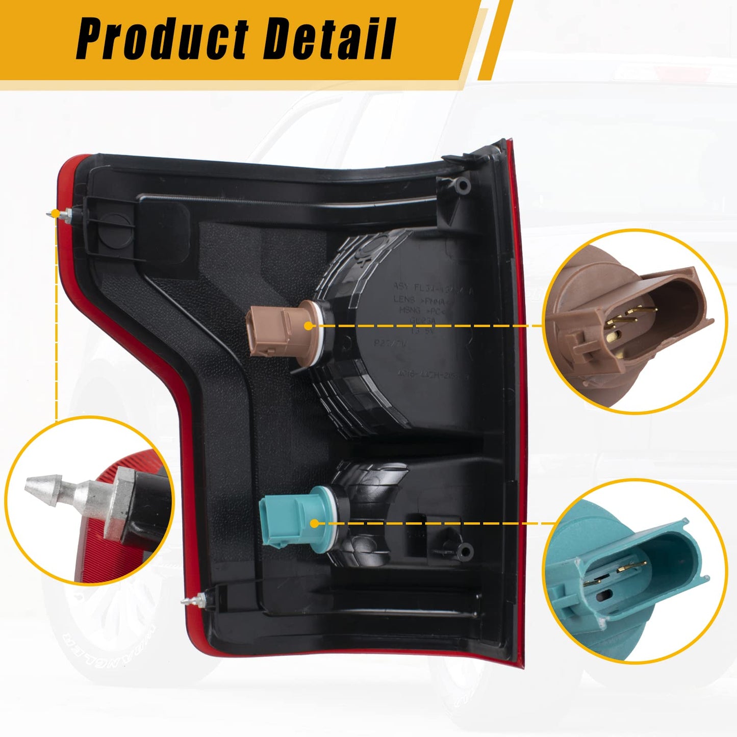 Tail Light for 2015-2017 Ford F-150 – Rear Brake Lamps (Left Driver & Right Passenger)