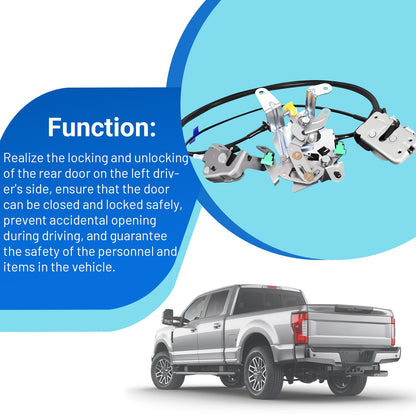 Rear Door Latch Lock Cable Assembly Compatible with F-250 F-350 F-450 F-550