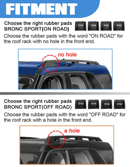300lb Lockable Roof Rack Cross Bars Compatible with Ford Bronco Sport Base & Bigbend & Outer Banks & Badlands & First Edition 2021-2026