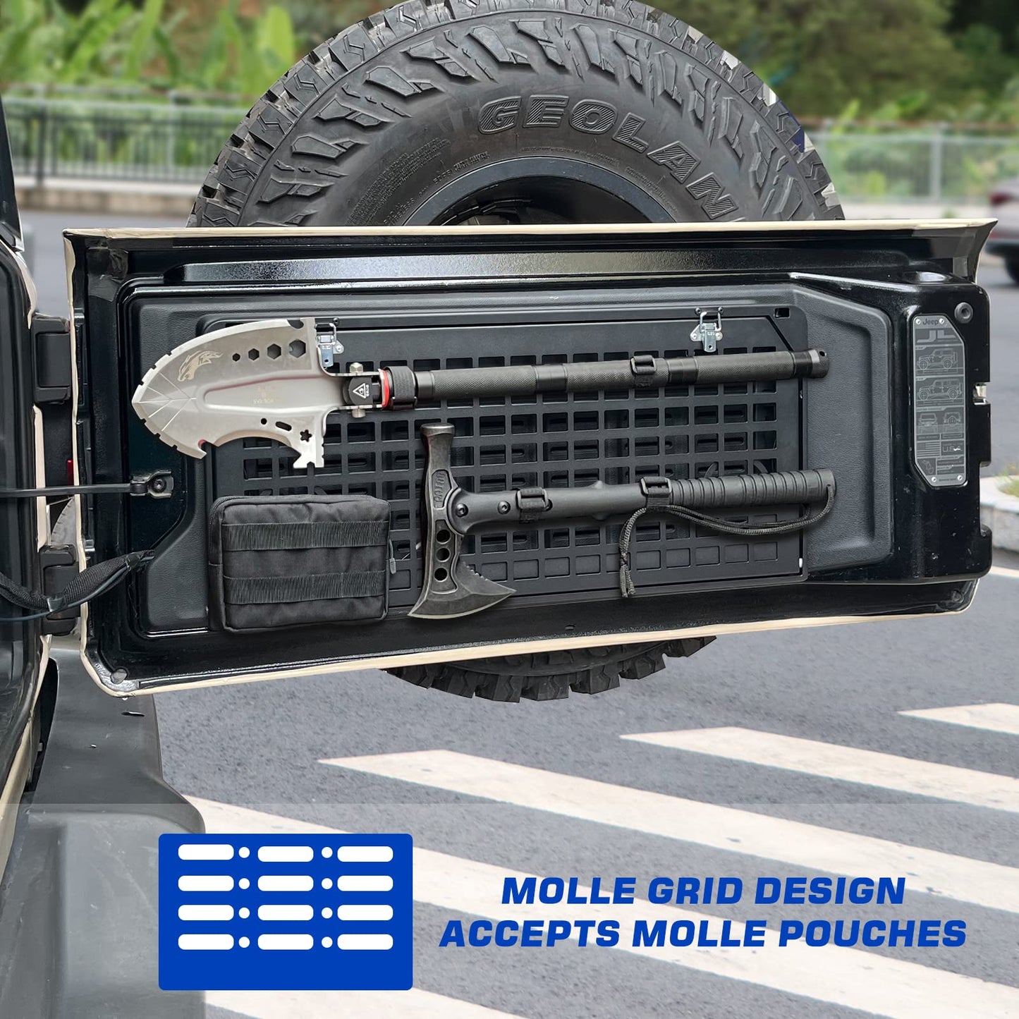 Aluminum Rear Tailgate Table for Jeep Wrangler JL JK JKU JLU