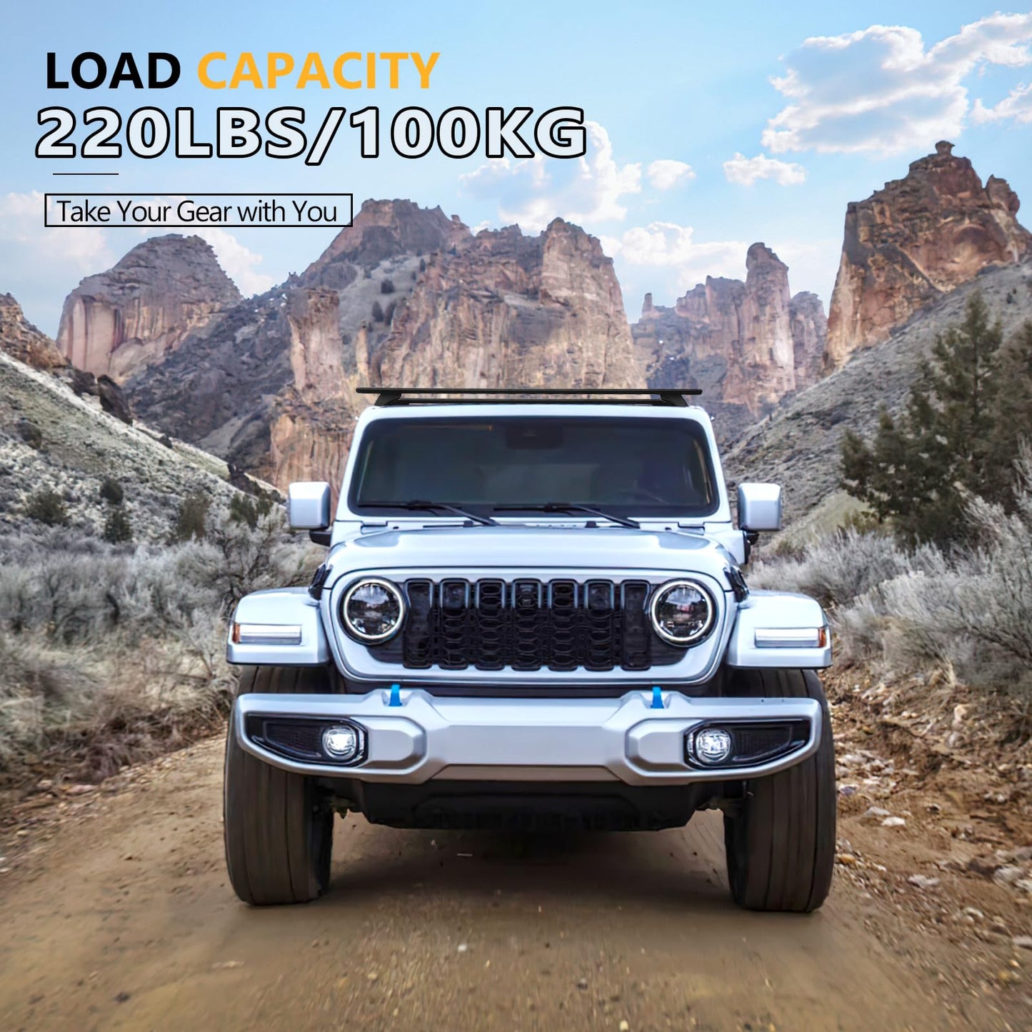 Cross Bars Roof Rail Racks Fit for Jeep Wrangler JK JL Gladiator JT 2007-2026