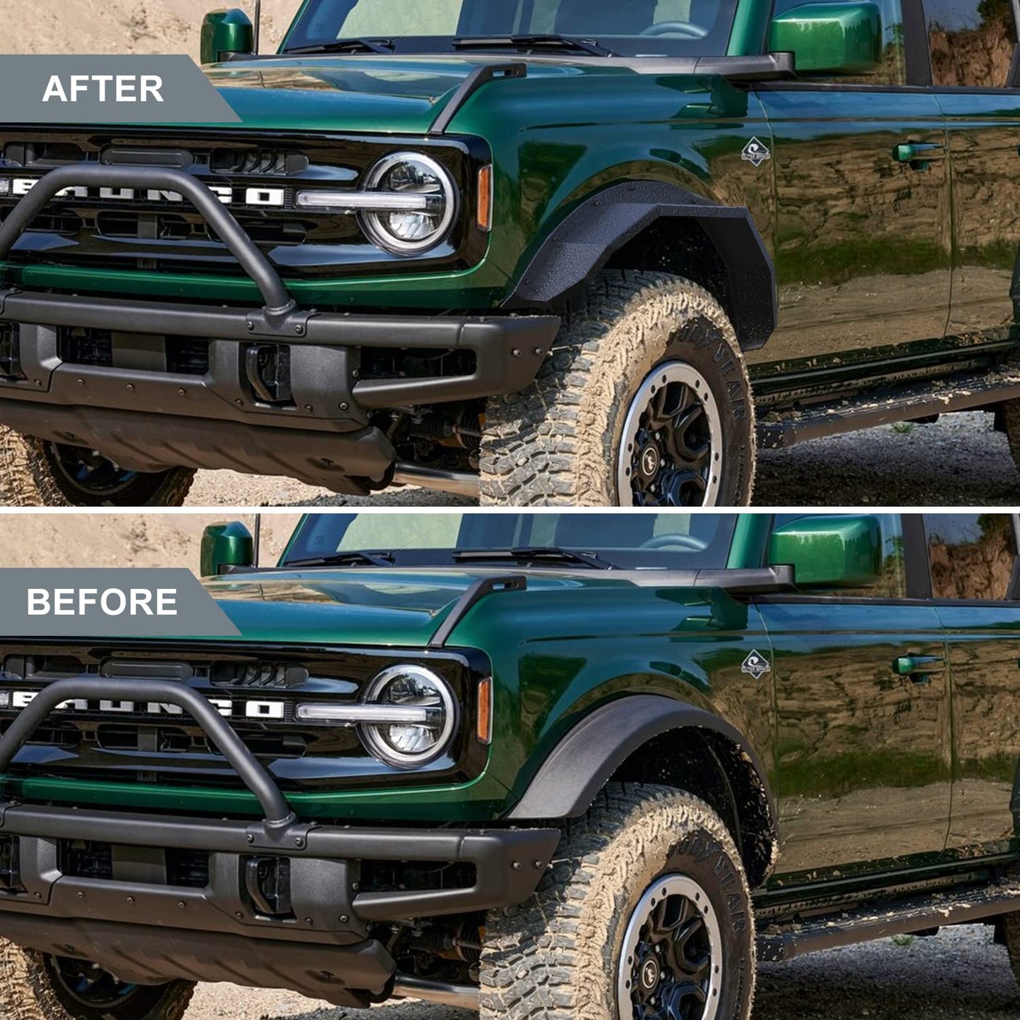 Fender Flares Fit 2021-2025 Ford Bronco 2/4 Door