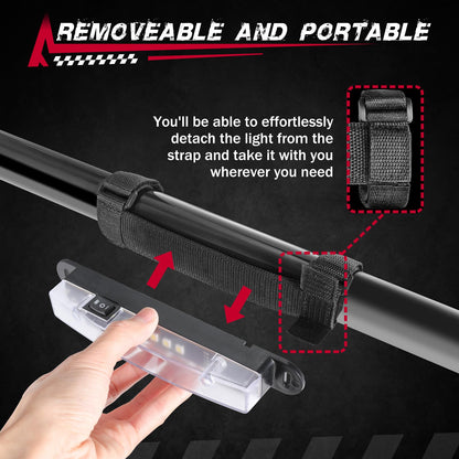 UTV Interior Dome Light Universal Roll Bar Mount Lights Roll Cage Dome Lights for ATV SXS Can-Am Polaris Truck - OMOTOR