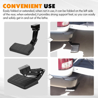 Folding Bed Step Compatible with Tacoma 2012 -2023