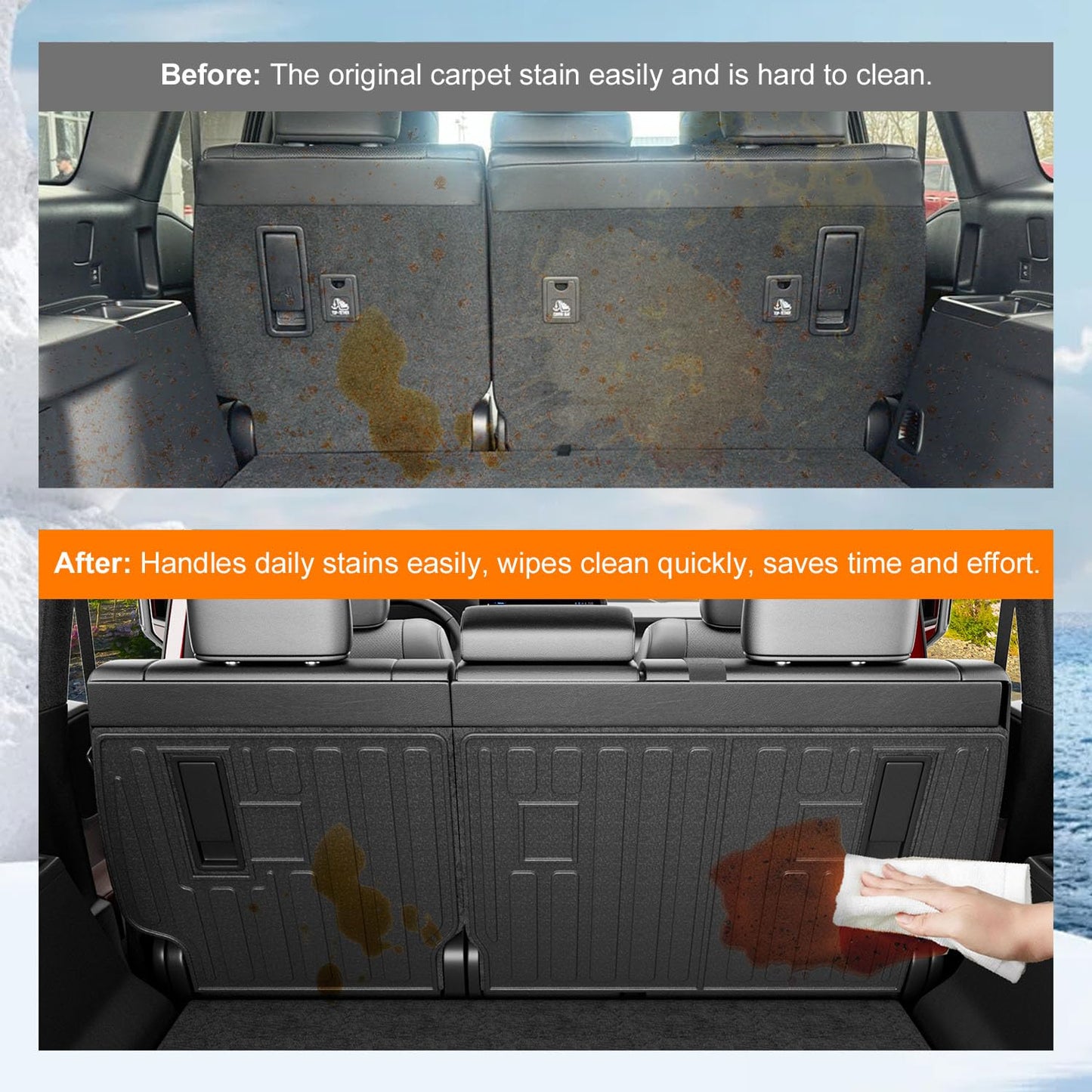 Cargo Mat Compatible with 2024-2026 Toyota Land Cruiser Lexus GX550