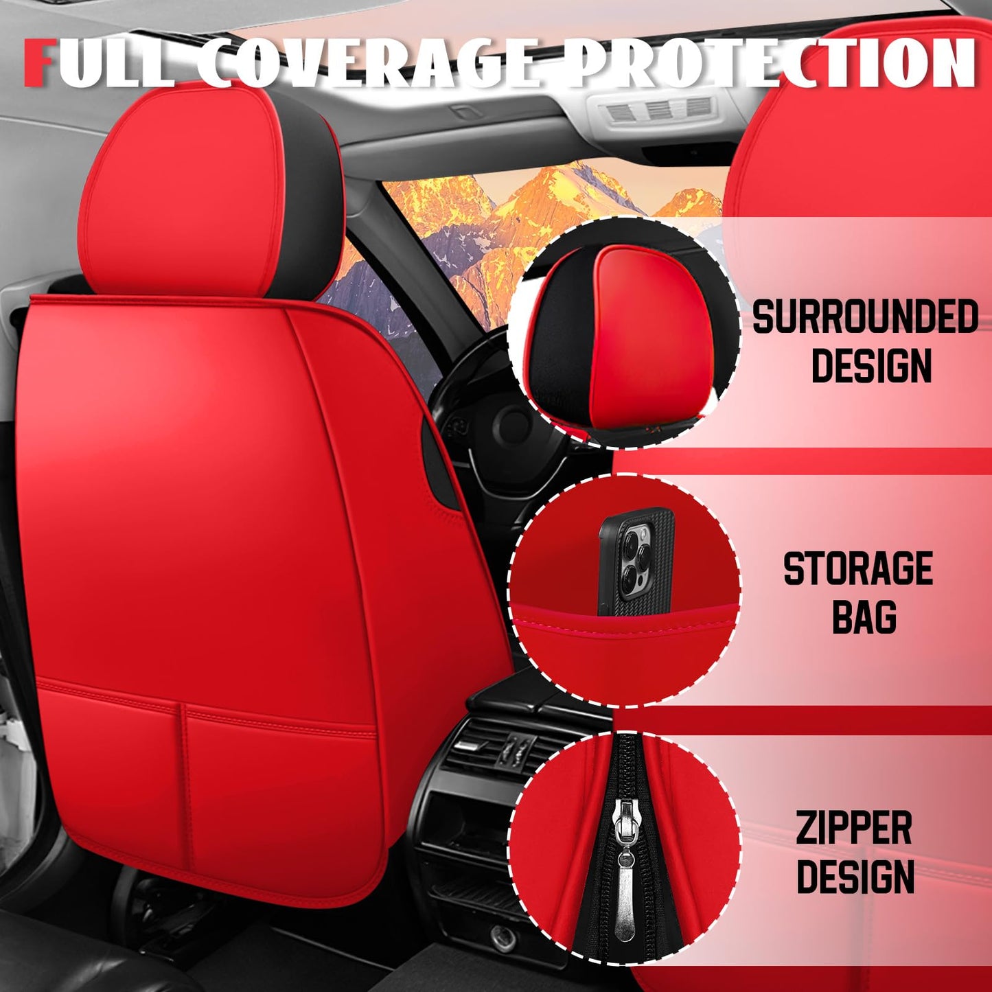 5 Car Seat Covers for Ford Bronco 2021-2025 - OMOTOR