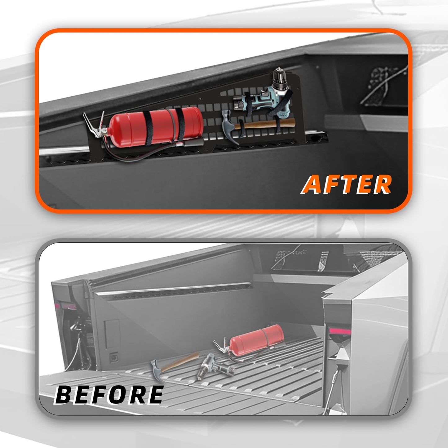 Truck Bed Molle Panel for Tesla Cybertruck 2024 2025