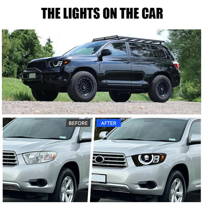 Mods Headlights for Toyota Highlander 2008-2010 - OMOTOR