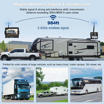 RV Wireless Backup Camera Plug and Play