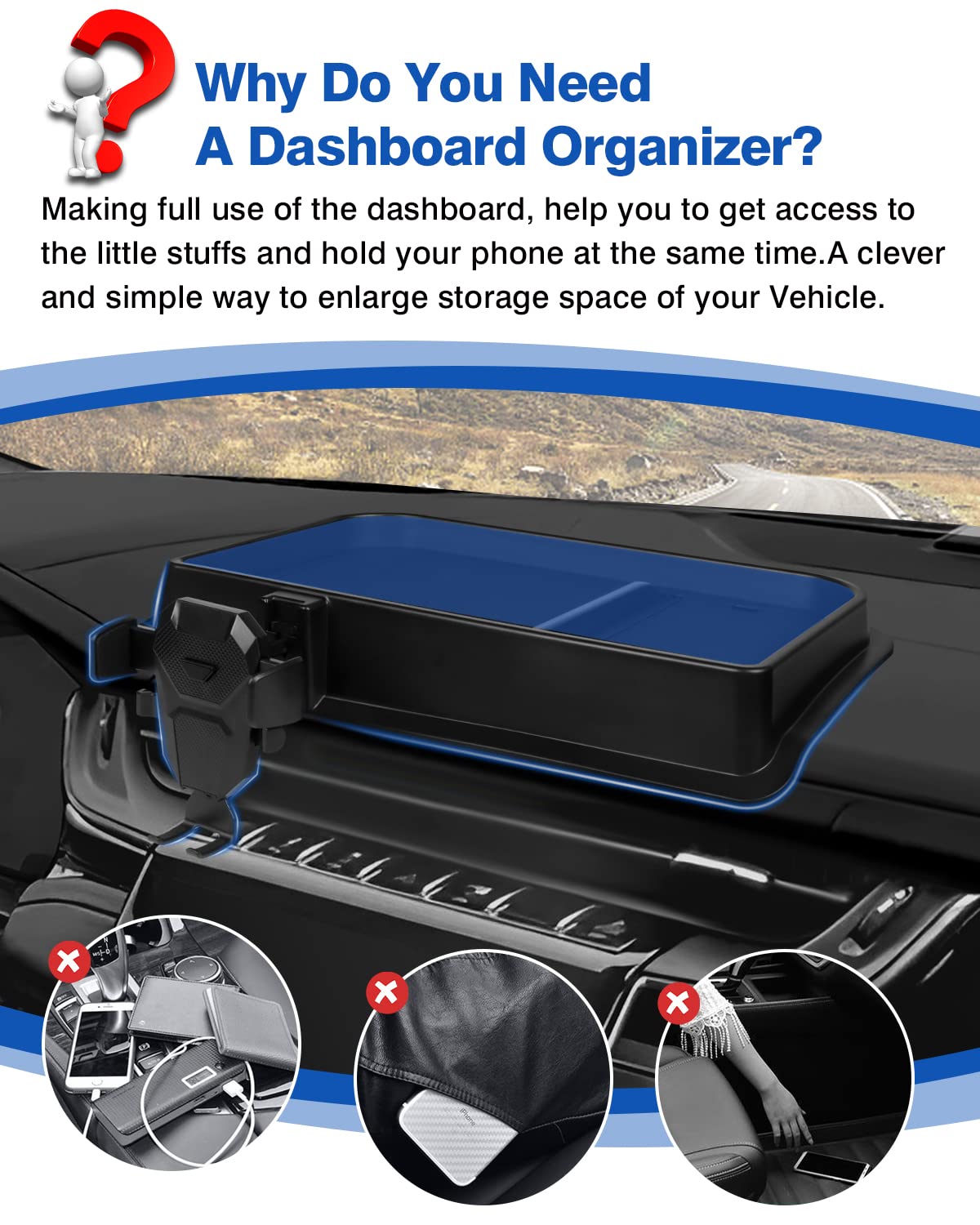Phone Holder Mount for 2021 -2024 Ford Bronco Sport Accessories