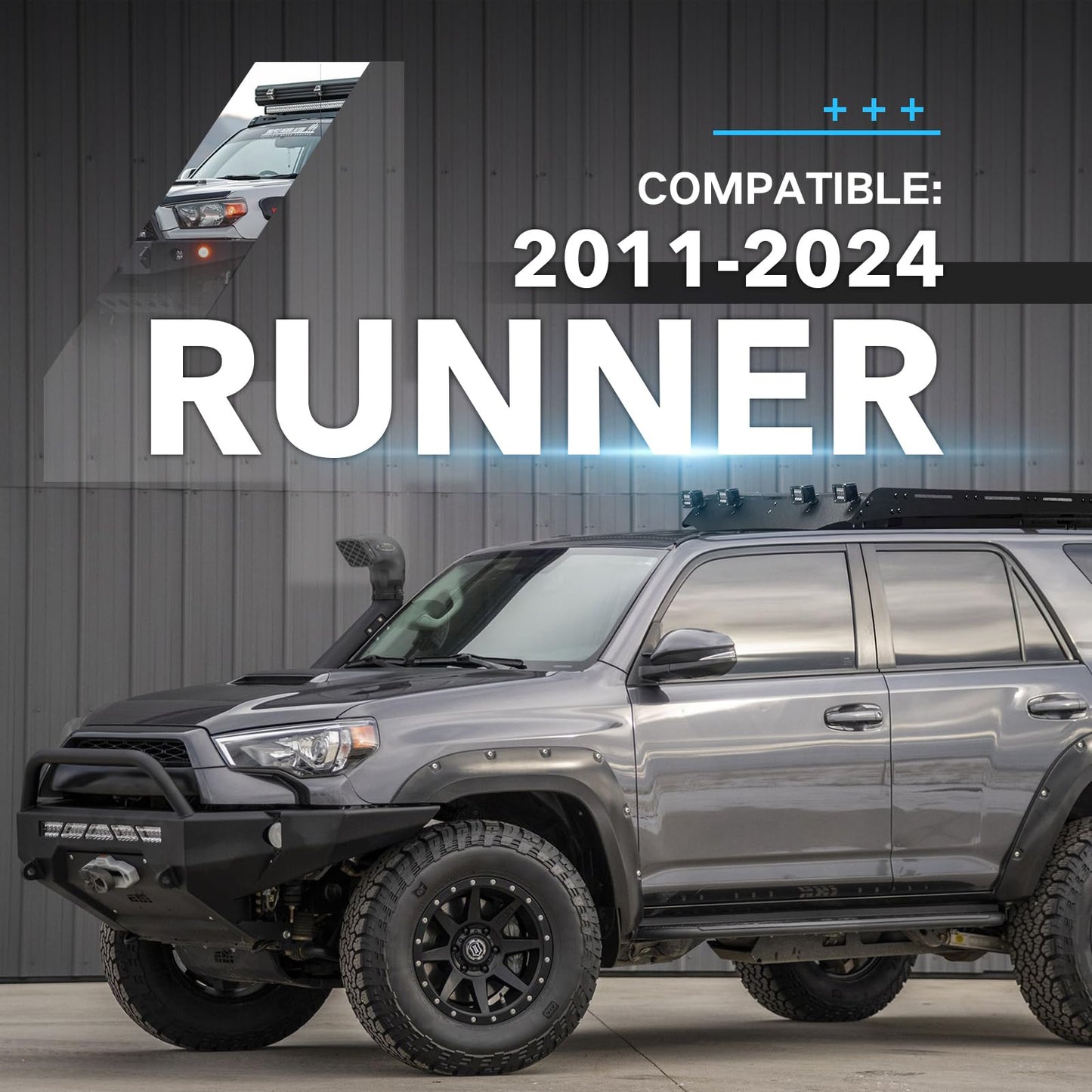Roof Rack with Led Light for Toyota 4Runner 5th Gen 2010 -2024