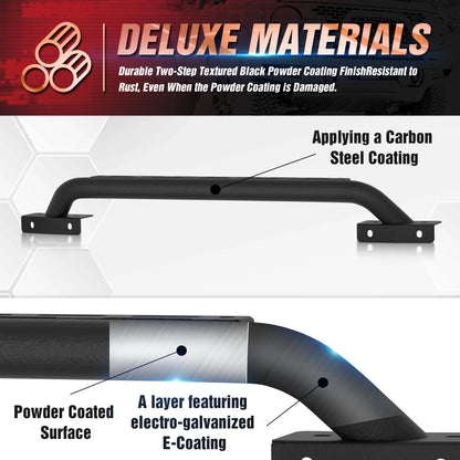 Bull Bar Grille Brush Guard Compatible with 2021-2025 Ford Bronco 2/4 Door - OMOTOR