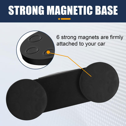 2PCS Magnetic Base Light Bar Mounts for LED Pod Work Lights Auxiliary Driving Lamp on Roof Hood of Off Road Truck SUV Tractor Golf Cart Boats
