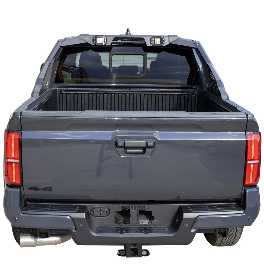 Black RL-B Bed Bar Roll Bar Compatible with 04-25 Ford F-150/ 07-25 Chevrolet Silverado 1500/07-25 Dodge Ram 1500/07-25 GMC Sierra 1500/07-25 Ram 1500/07-25 Toyota Tundra - OMOTOR