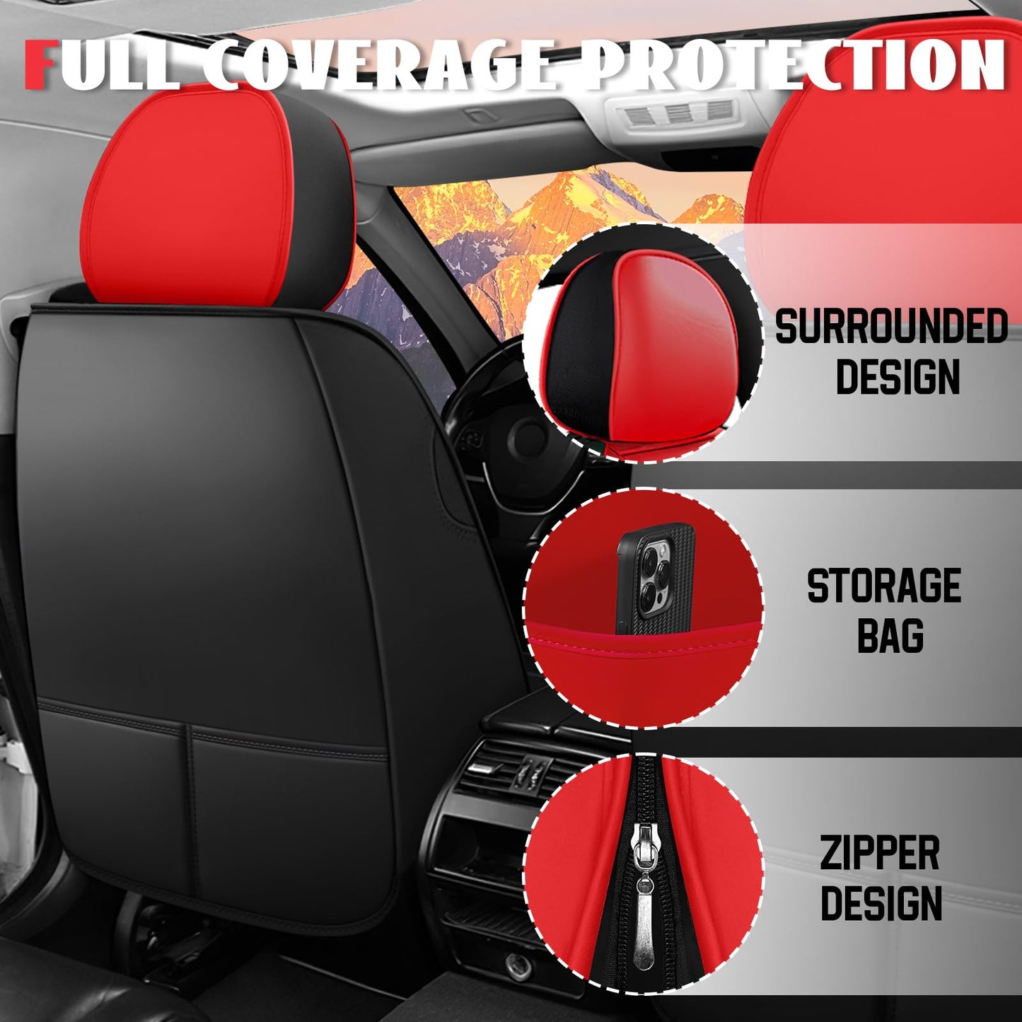 5 Car Seat Covers for Ford Bronco 2021-2025 - OMOTOR