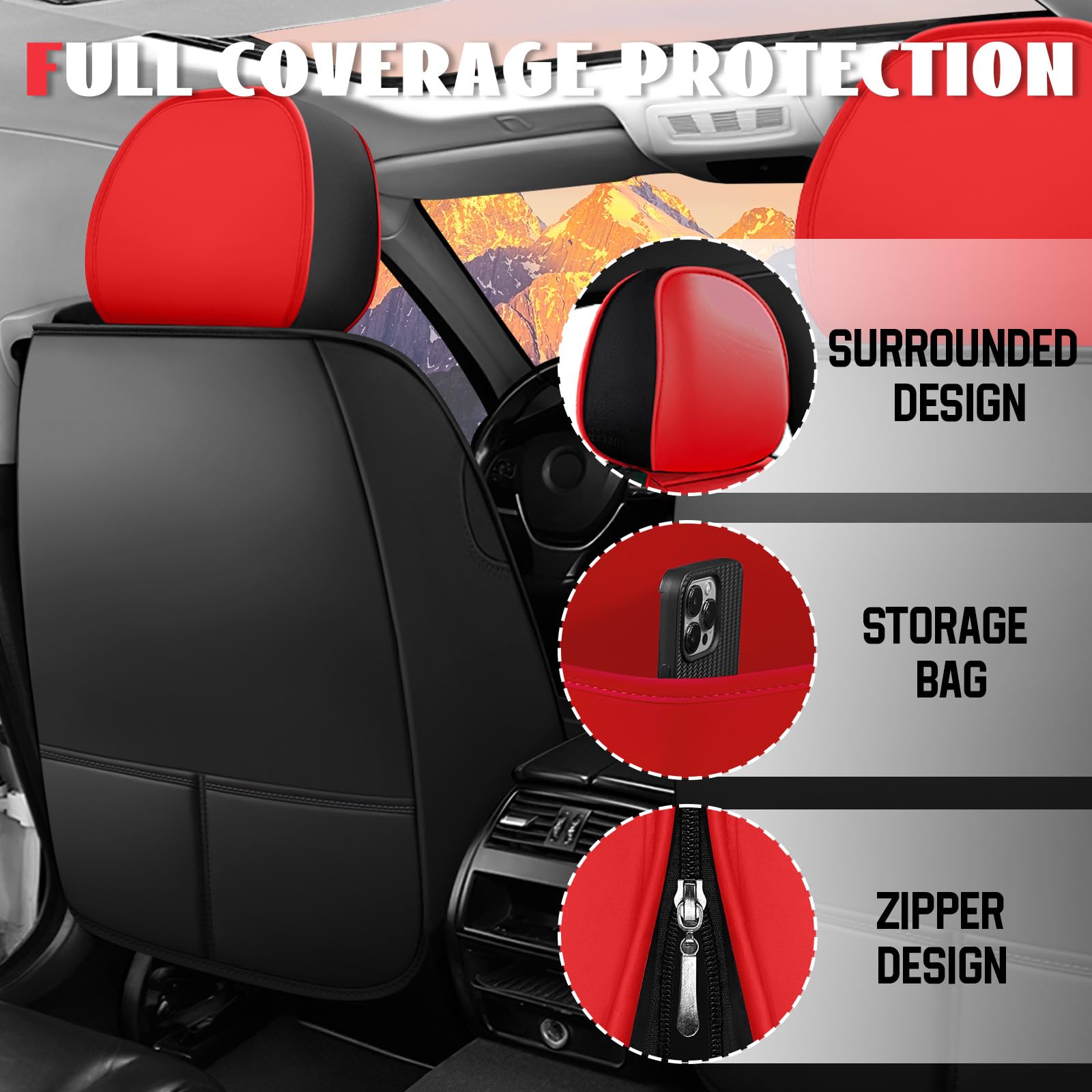 5 Car Seat Covers for Ford Bronco 2021-2025 - OMOTOR
