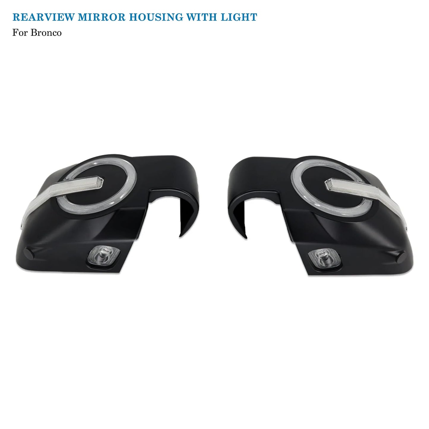 Rearview Mirror Cover Compatible with 2021-2023 Bronco 2/4 Door (Not Sport)