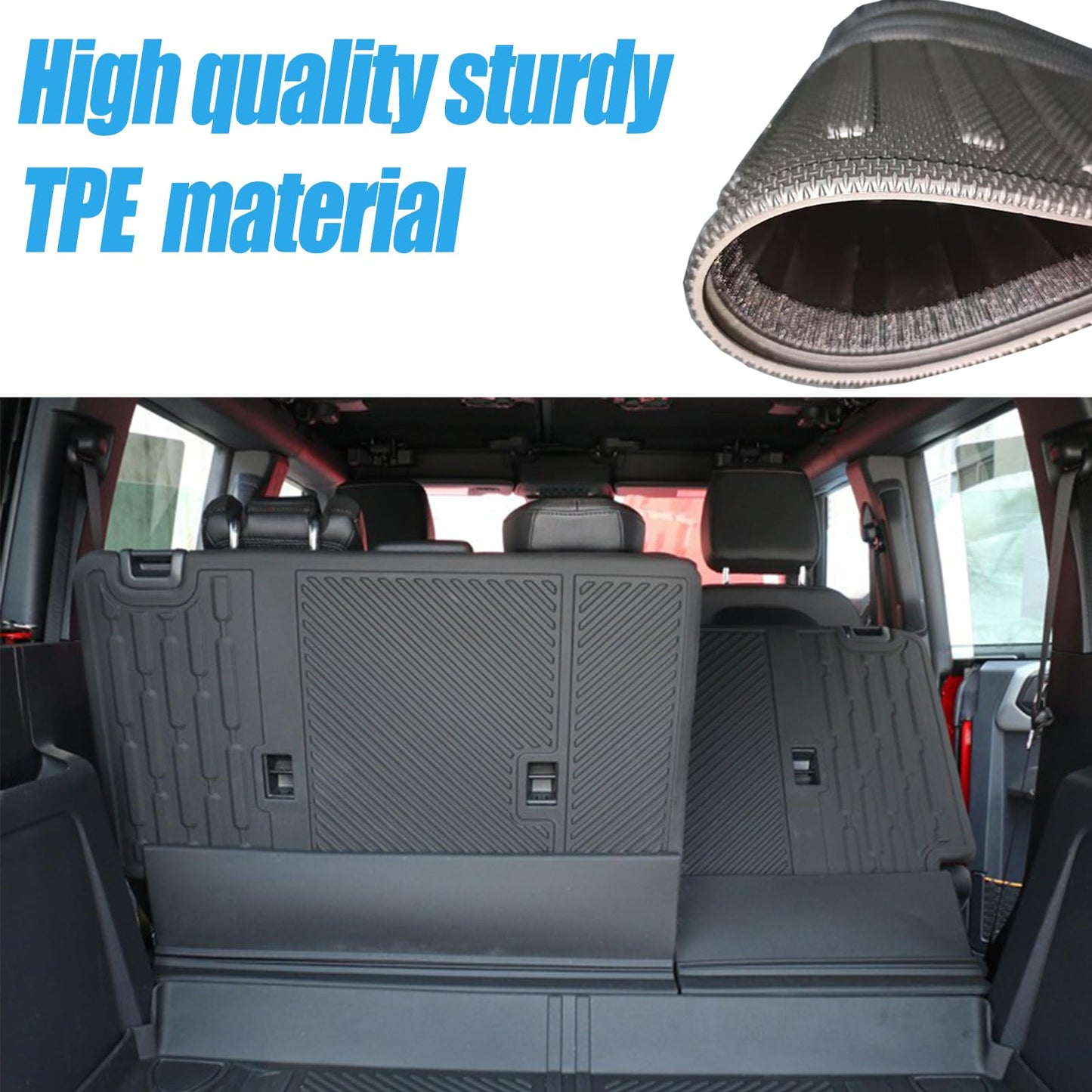 Heavy-Duty Rear Seat Protector for Ford Bronco 4-Door 2021-2025