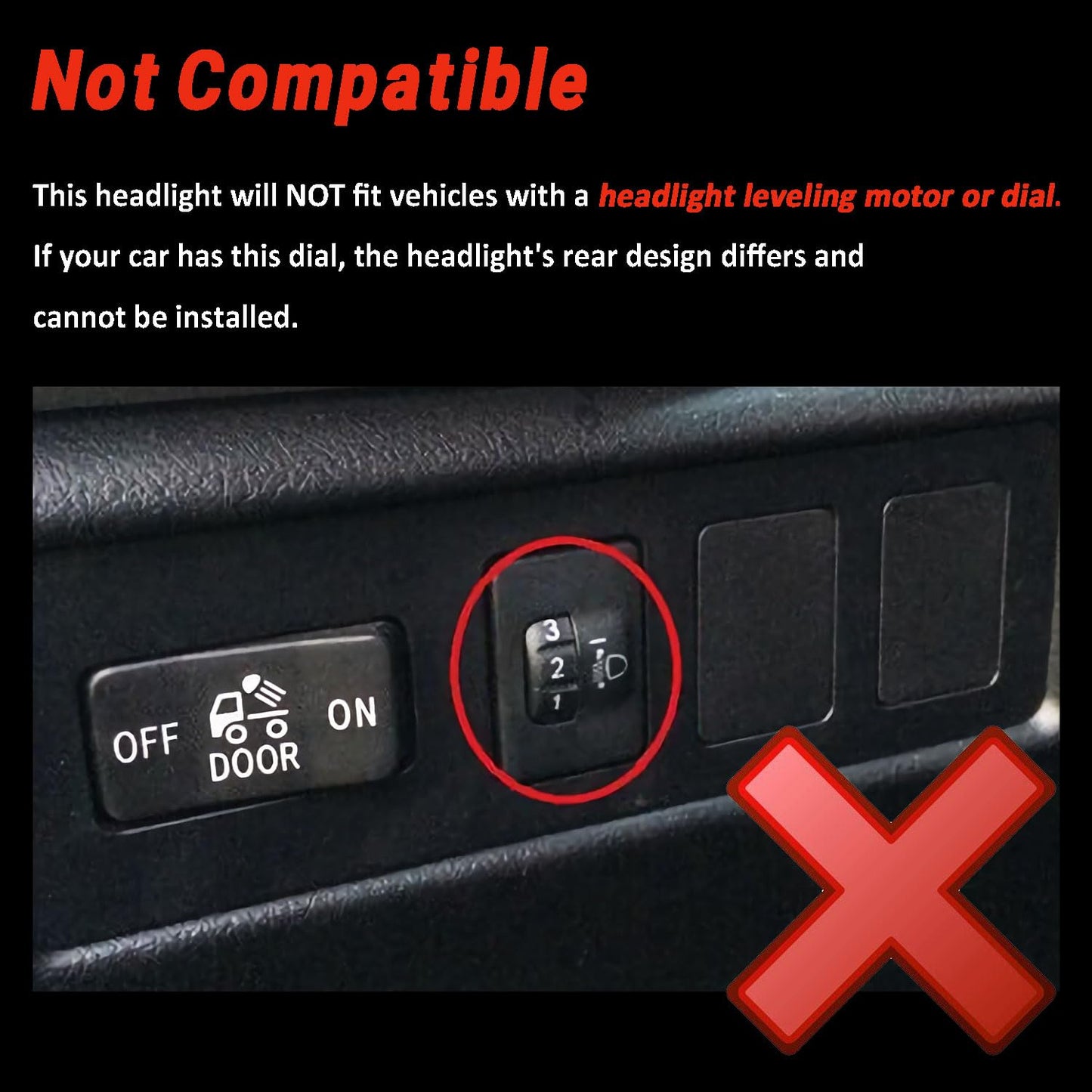 For 2007-2013 Toyota Tundra Headlights Assembly For 2008-2017 Toyota Sequoia Headlight Replacement, NOT for models with auto light adjuster