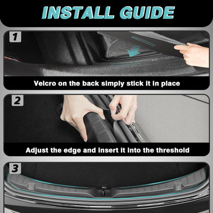 Rear Bumper & Trunk Sill Cover Protector For Tesla Model 3 - OMOTOR