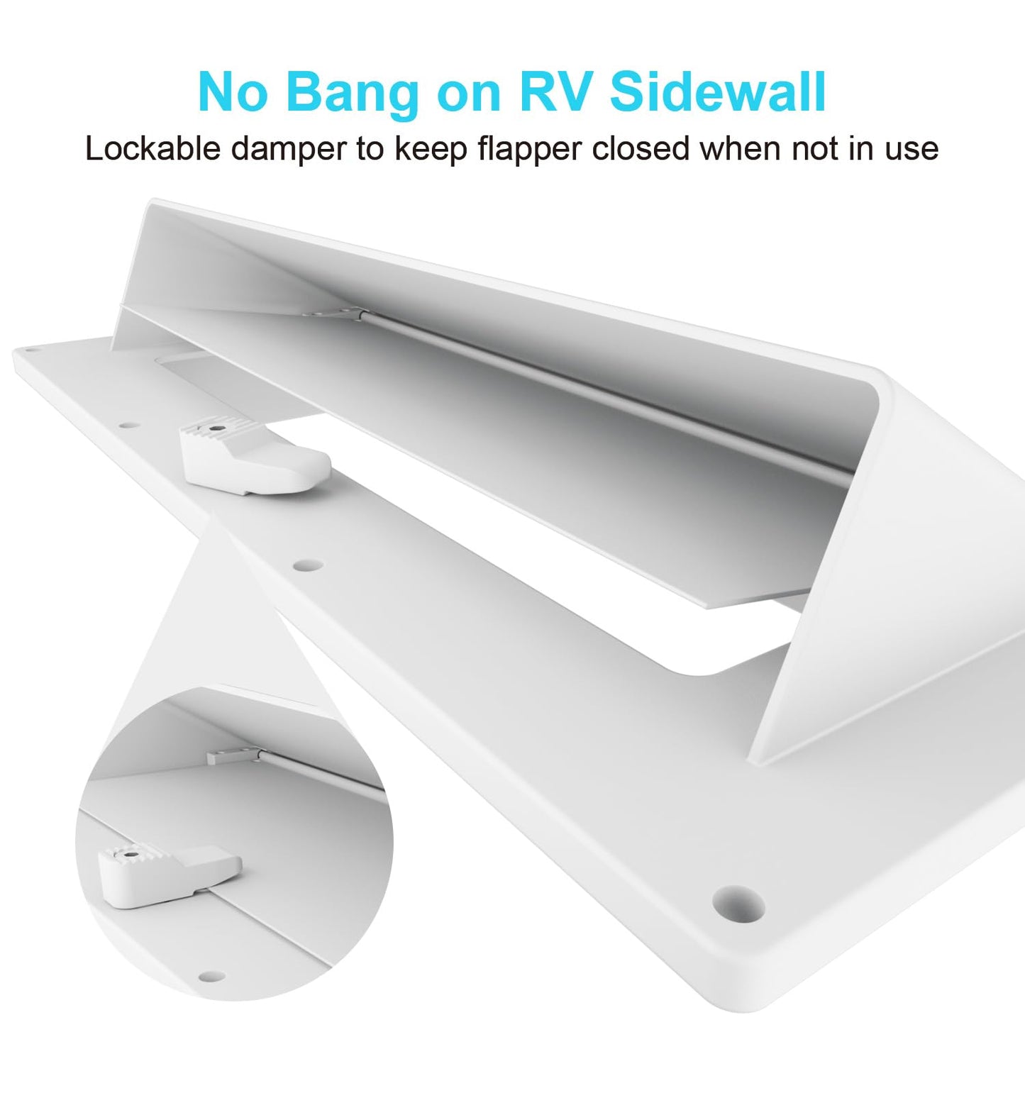 Aluminum RV Exhaust Range Hood Vent Cover for Trailer Motorhome