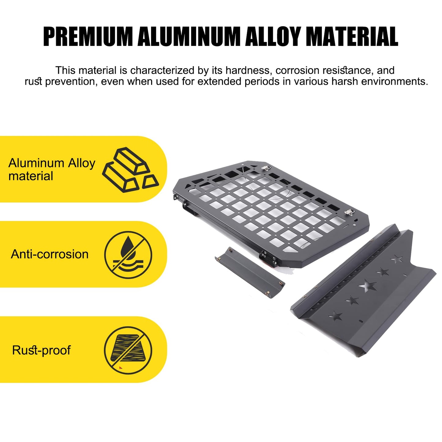 Rear Side Window Storage Molle Panel Compatible with Toyota Land Cruiser Prado 250 J250 LC250 2024 2025