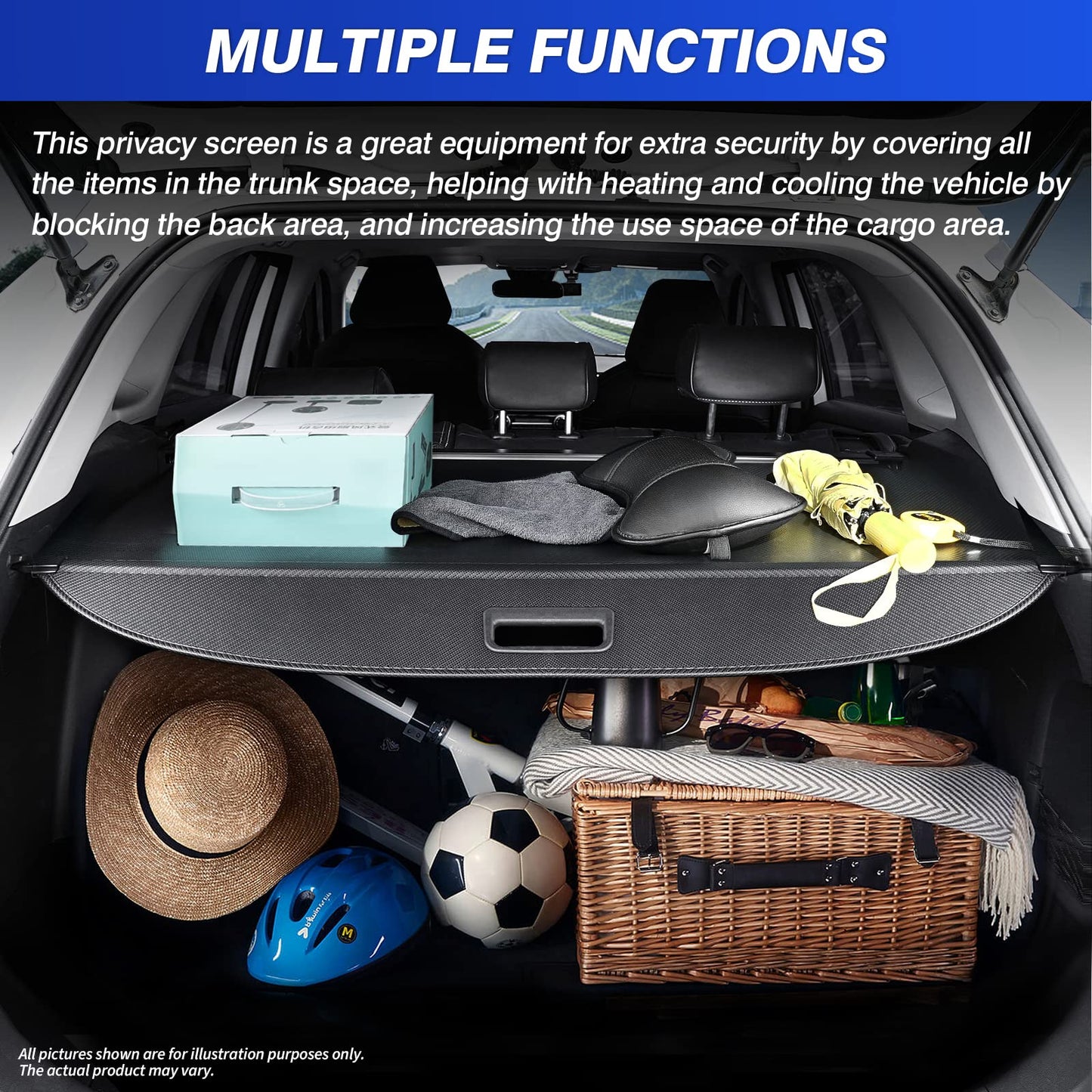 Retractable Cargo Cover for 2023 2024 2025 Kia Sportage