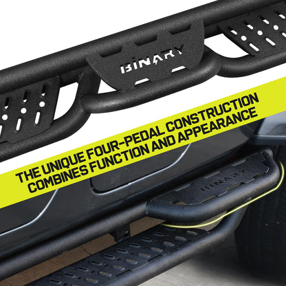 Curve Design Running Boards Compatible with Jeep Gladiator Jt 4 Door 2020-2025 - OMOTOR