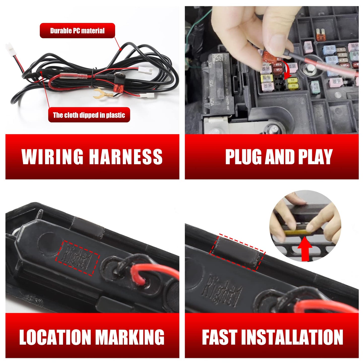 LED Grille Lights for Ford Bronco Accessories 2021-2024 2/4-Door