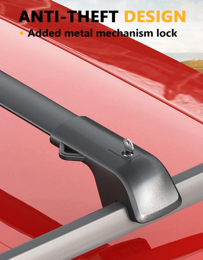 300lbs Roof Rack Cross Bars Compatible with 2024 - 2026 Toyota Land Cruiser 250 & 2024 2025 Lexus GX550 with Raised Side Rails