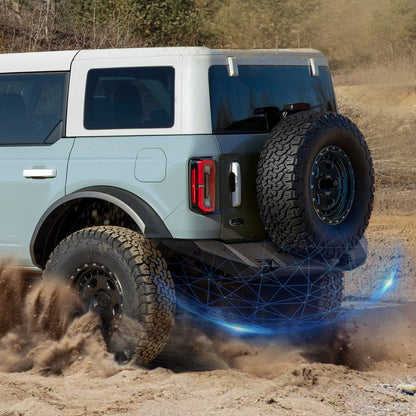 Off Road Front/ Rear  Bumper Compatible with Ford Bronco 2021 - 2025 (Not for Bronco Sport) with 4 Lights