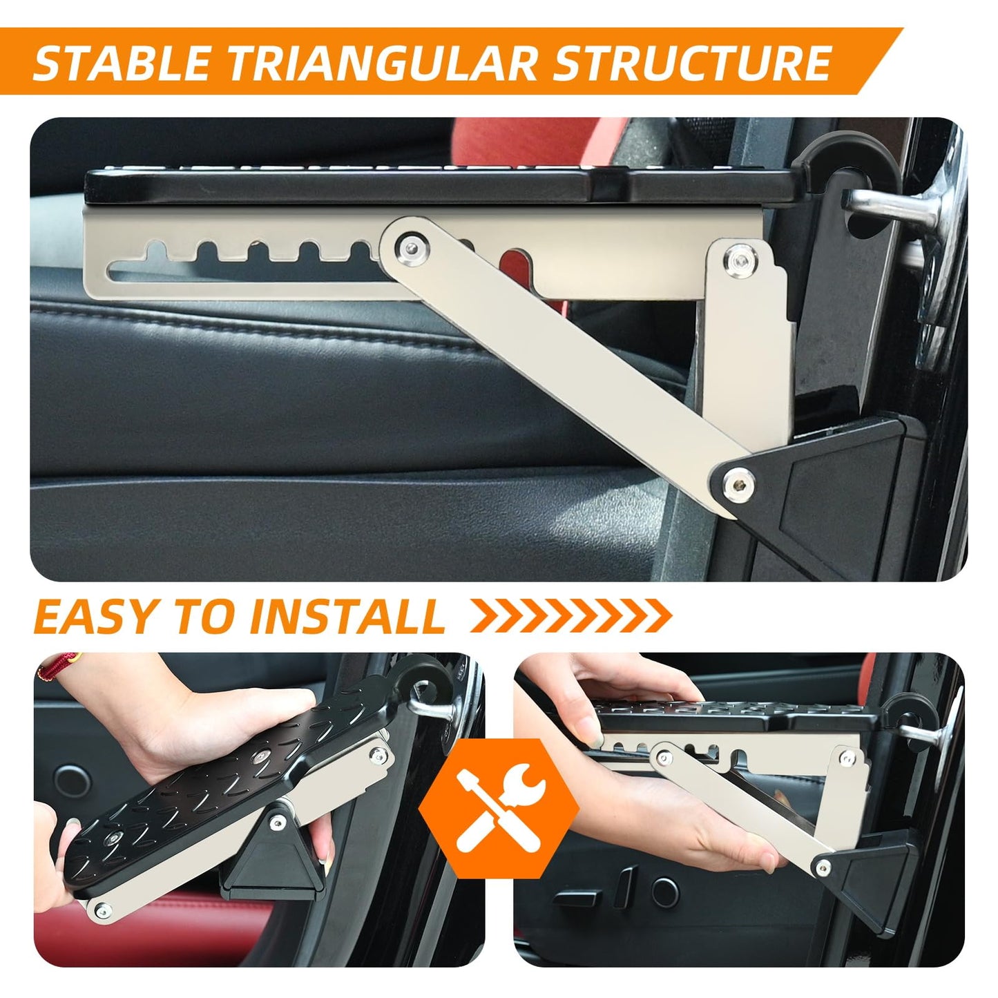 Universal Adjustable Car Door Step For Most Car, SUV, Vehicles