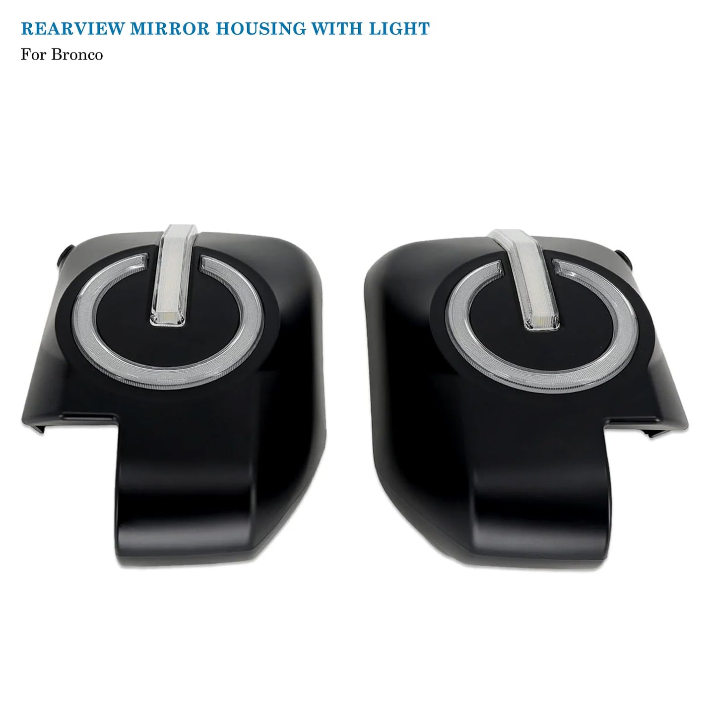 Rearview Mirror Cover Compatible with 2021-2023 Bronco 2/4 Door (Not Sport)