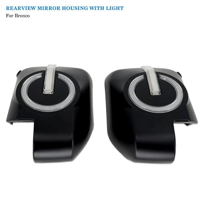 Rearview Mirror Cover Compatible with 2021-2023 Bronco 2/4 Door (Not Sport)