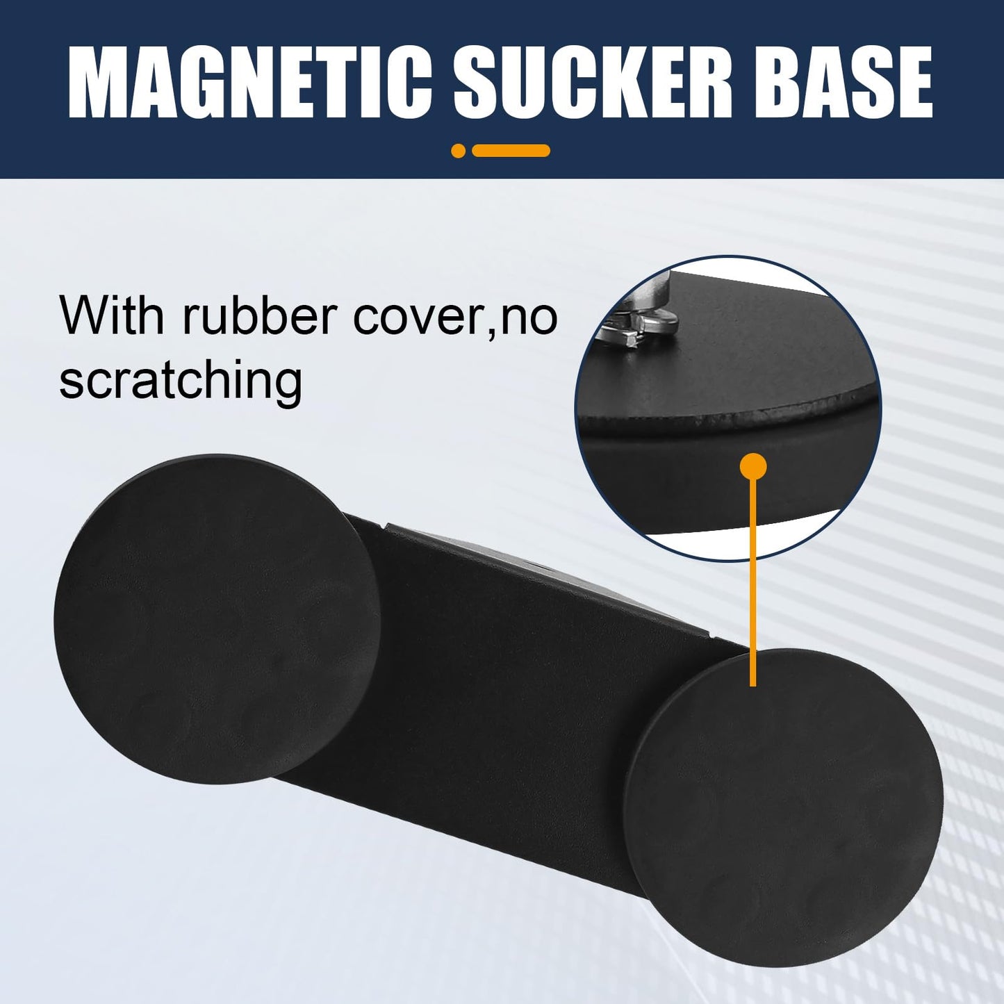 2PCS Magnetic Base Light Bar Mounts for LED Pod Work Lights Auxiliary Driving Lamp on Roof Hood of Off Road Truck SUV Tractor Golf Cart Boats