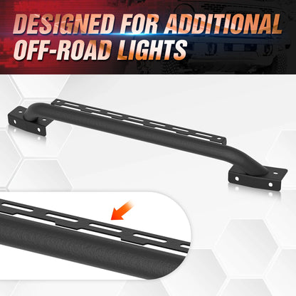Bull Bar Grille Brush Guard Compatible with 2021-2025 Ford Bronco 2/4 Door - OMOTOR