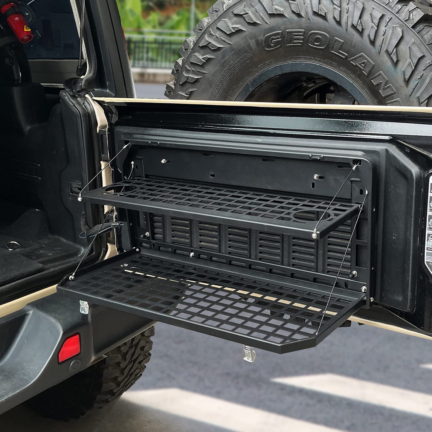 Aluminum Rear Tailgate Table for Jeep Wrangler JL JK JKU JLU
