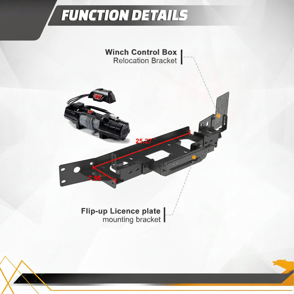 Winch Mount Plate for 2024-2026 Toyota Land Cruiser