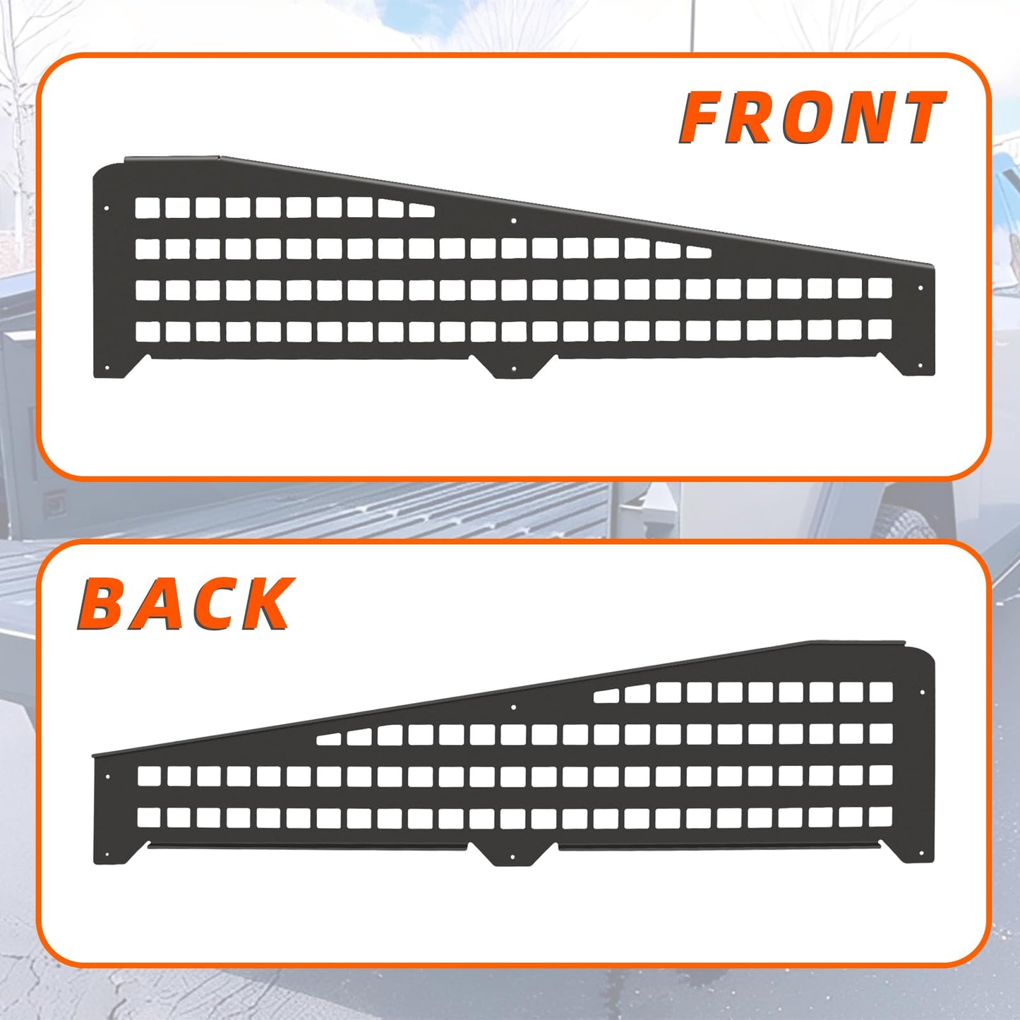 Truck Bed Molle Panel for Tesla Cybertruck 2024 2025