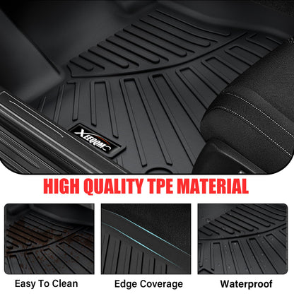 Floor Mats & Trunk Mat for 2016-2024 2025 Dodge Durango with Backrest Mat All Weather TPE Protection - OMOTOR