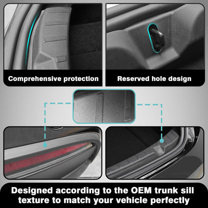 Rear Bumper & Trunk Sill Cover Protector For Tesla Model 3 - OMOTOR