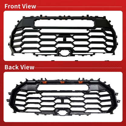 Front Grille with LED Lights and Light Bar Compatible with 2022-2025 Toyota Tundra