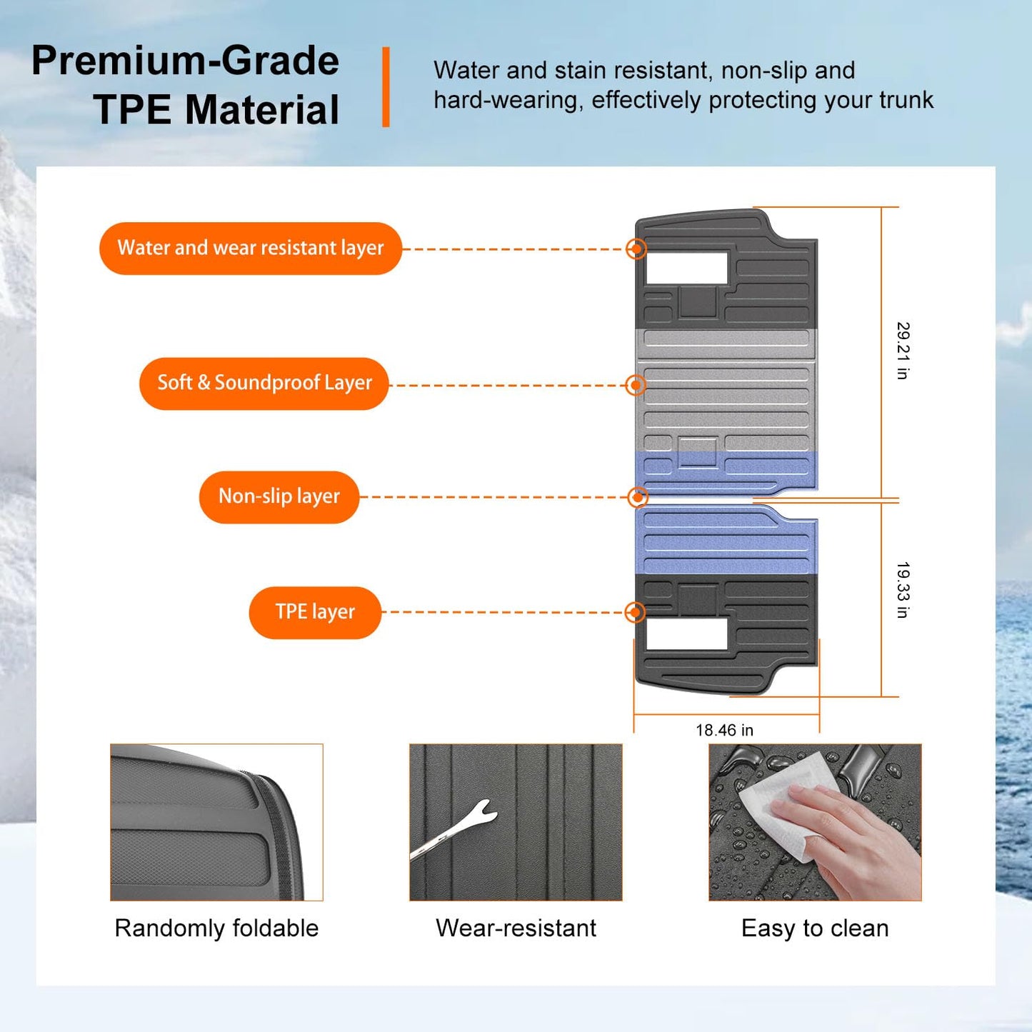 Cargo Mat Compatible with 2024-2026 Toyota Land Cruiser Lexus GX550