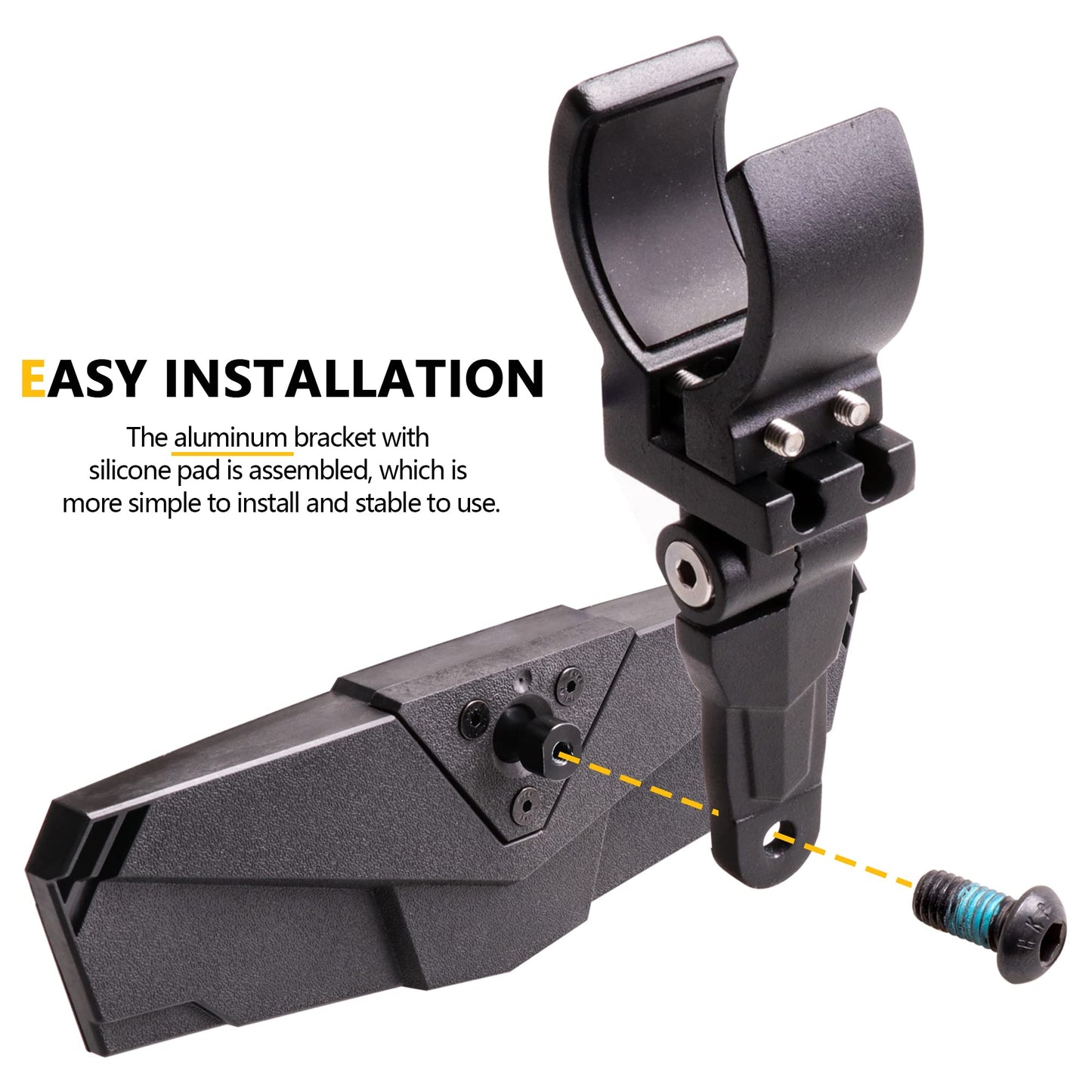 RZR Rear View Center Mirror with ShatterProof Glass and 360 Adjustable Joint Ball