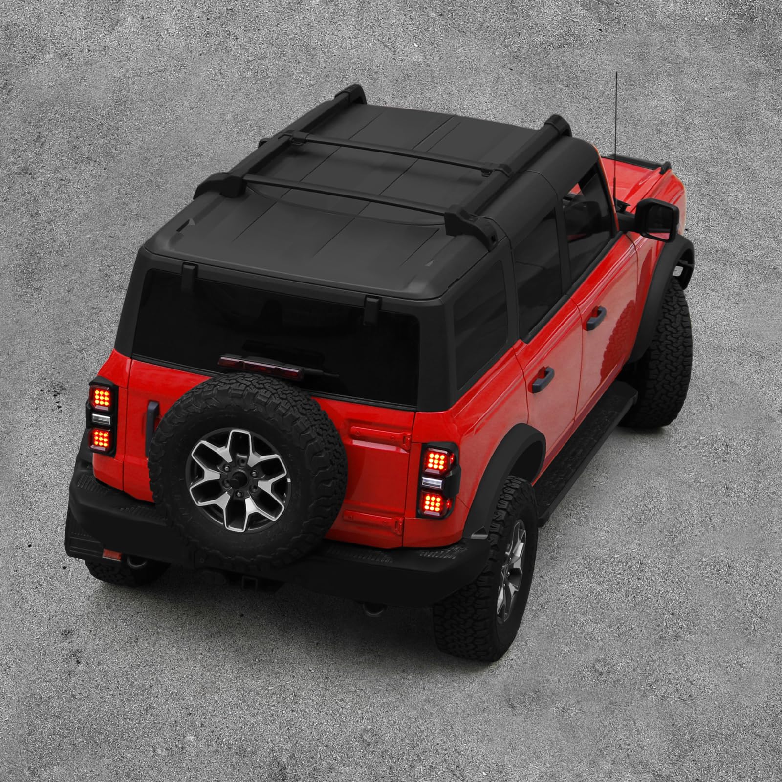 A Pair LED Red Lens Taillights For Ford Bronco 2021-2025 - OMOTOR