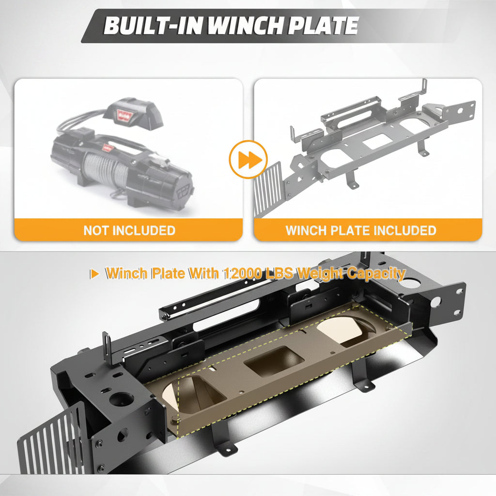 Winch Mount Plate for 2024-2026 Toyota Land Cruiser